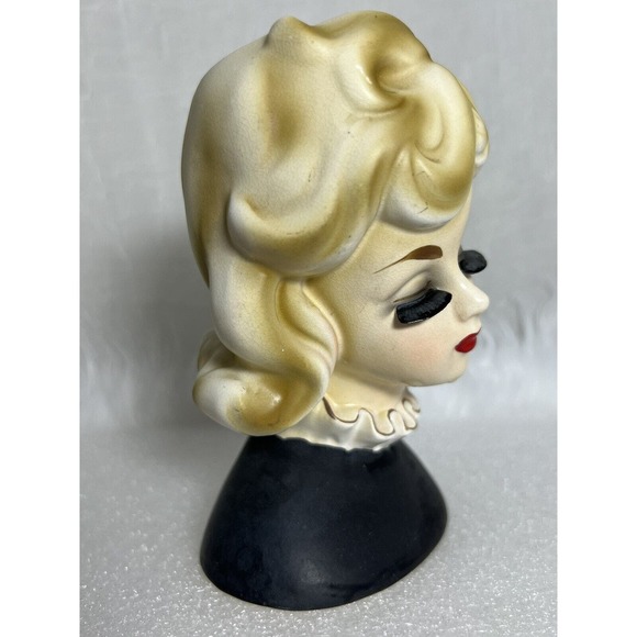Vintage Inarco E-2006 Vintage Lady Head Vase - Picture 8 of 9